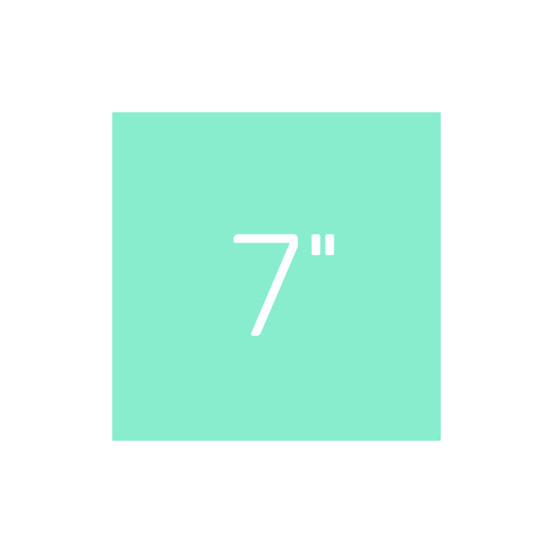 7-calowe winyle kwadratowe
